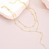 European & American Trendy Geometric Tassel Double-Layer Necklace - Light Luxury High-End Jewelry