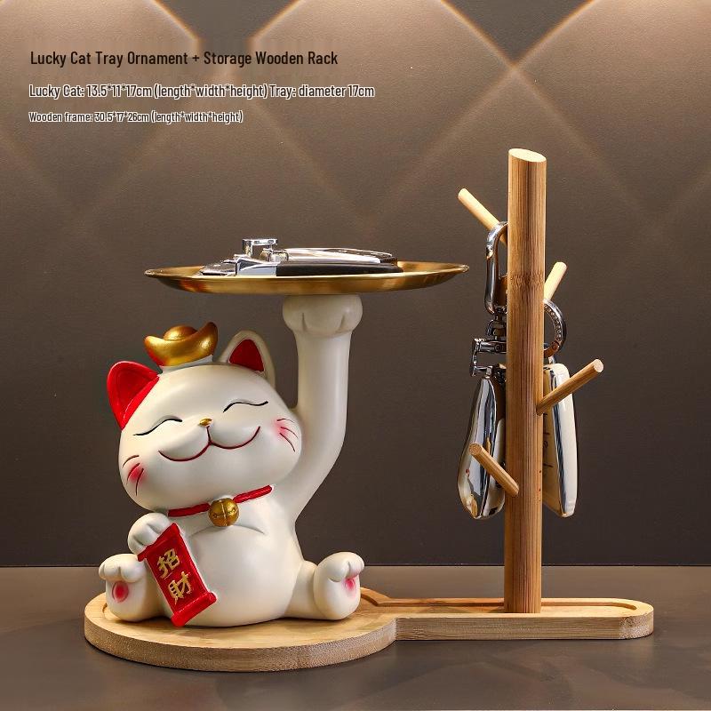 Cat Figurine - Perfect for Home Entry, Living Room, Wine Cabinet, or Shoe Cabinet Decoration; Ideal Housewarming Gift