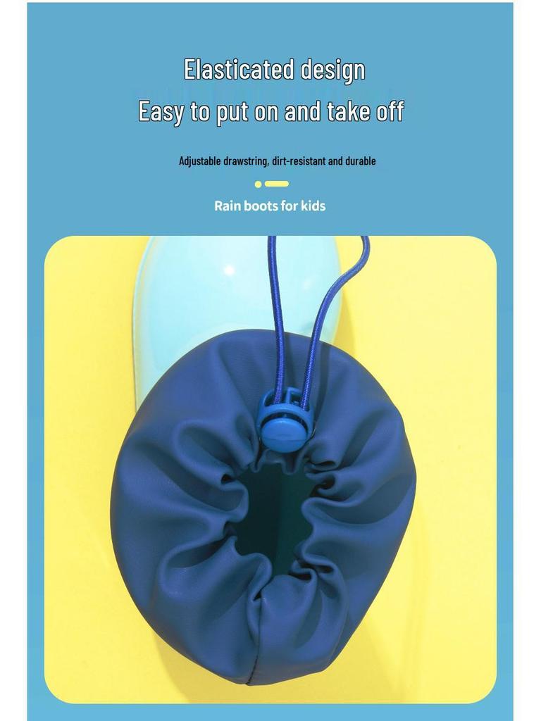 Children's Waterproof Unicorn & Dinosaur Rain Boots with Non-Slip Sole, Fleece-Lined for Boys & Girls