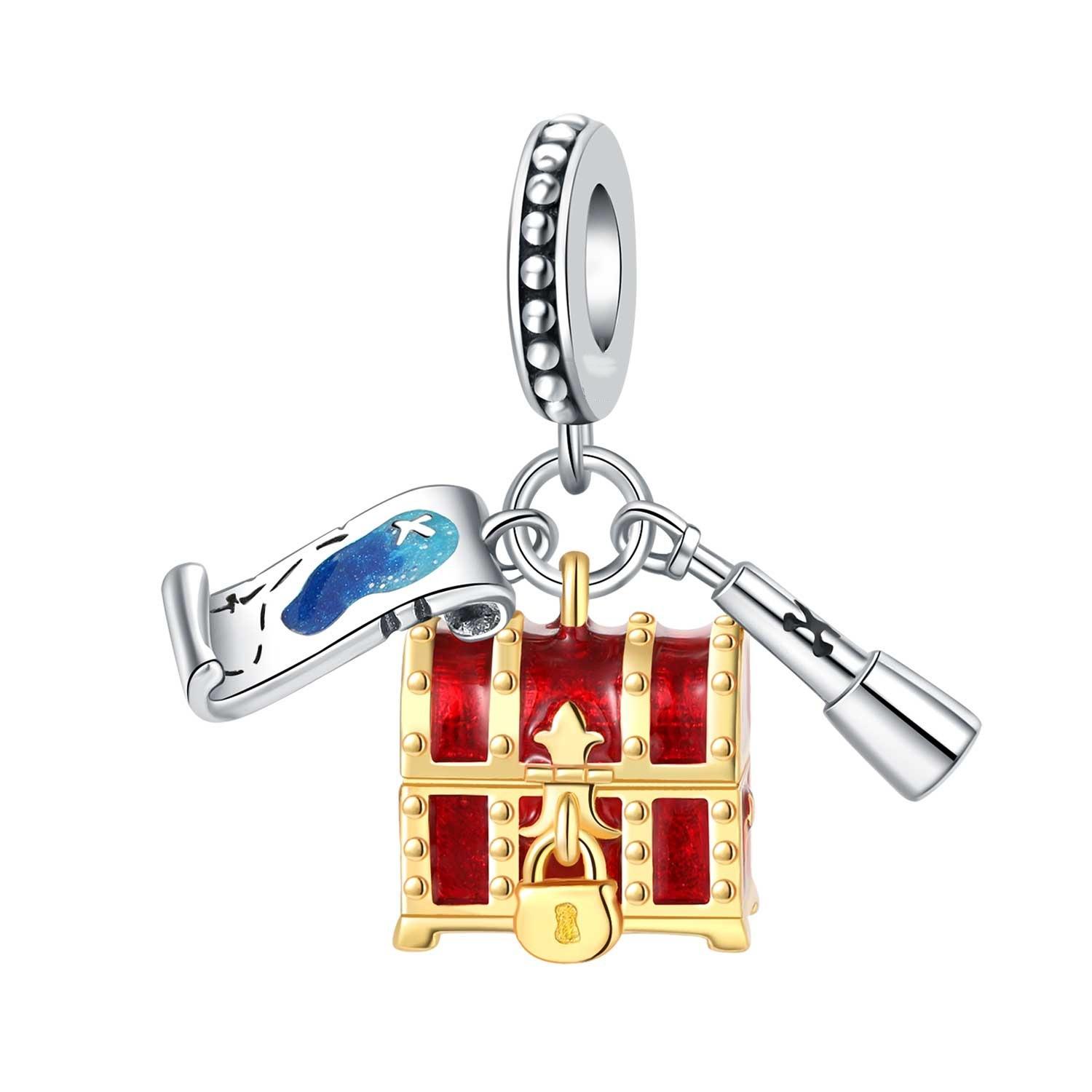 

Ocean Theme DIY Bracelet Accessories Dolphin Seahorse Crab Sailboat Bead Charms Pendant Beads