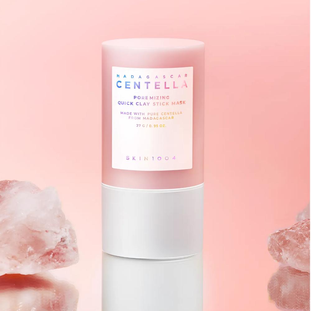 Skin1004 Madagascar Centella Poremizing Quick Clay Stick Mask 27g – Quick & Easy Blackhead Remover / Kaolin Sebum Control for Smooth Skin