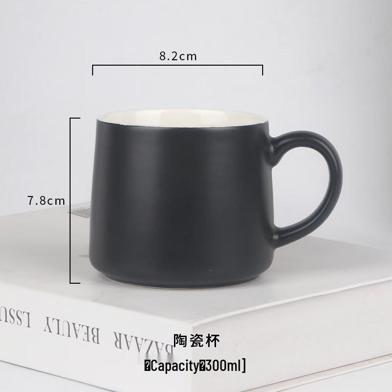 Macaron Style Matte Black Ceramic Mug Set