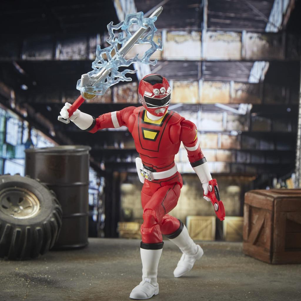 Power Rangers Lightning Collection Turbo Red Ranger 6-inch Premium Collectible Action Figure Toy with Accessories, Ages 4 and Up