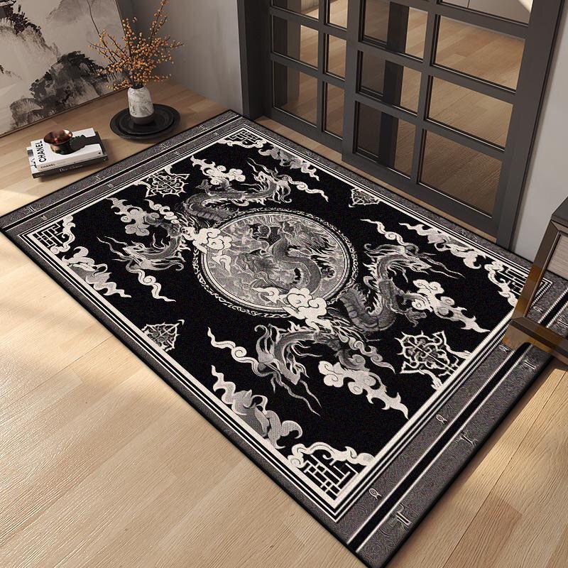 

Oriental Style Big Size Decoration Home Carpet for Live Room Antiskid Easy Clean Dining Room Rug Soft Entrance Door Mat Washable 60*90cm