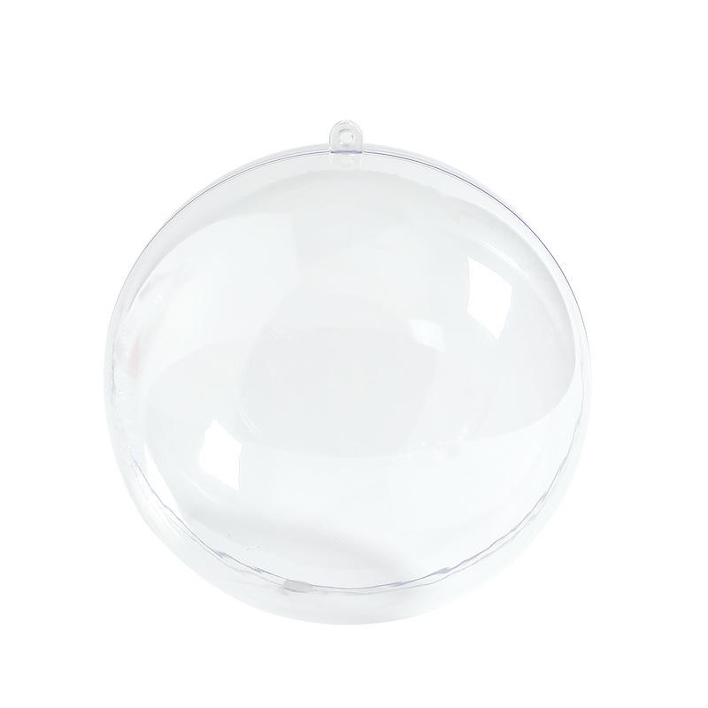 Clear Acrylic Christmas Hanging Decoration: Transparent, Round, Hollow Ball