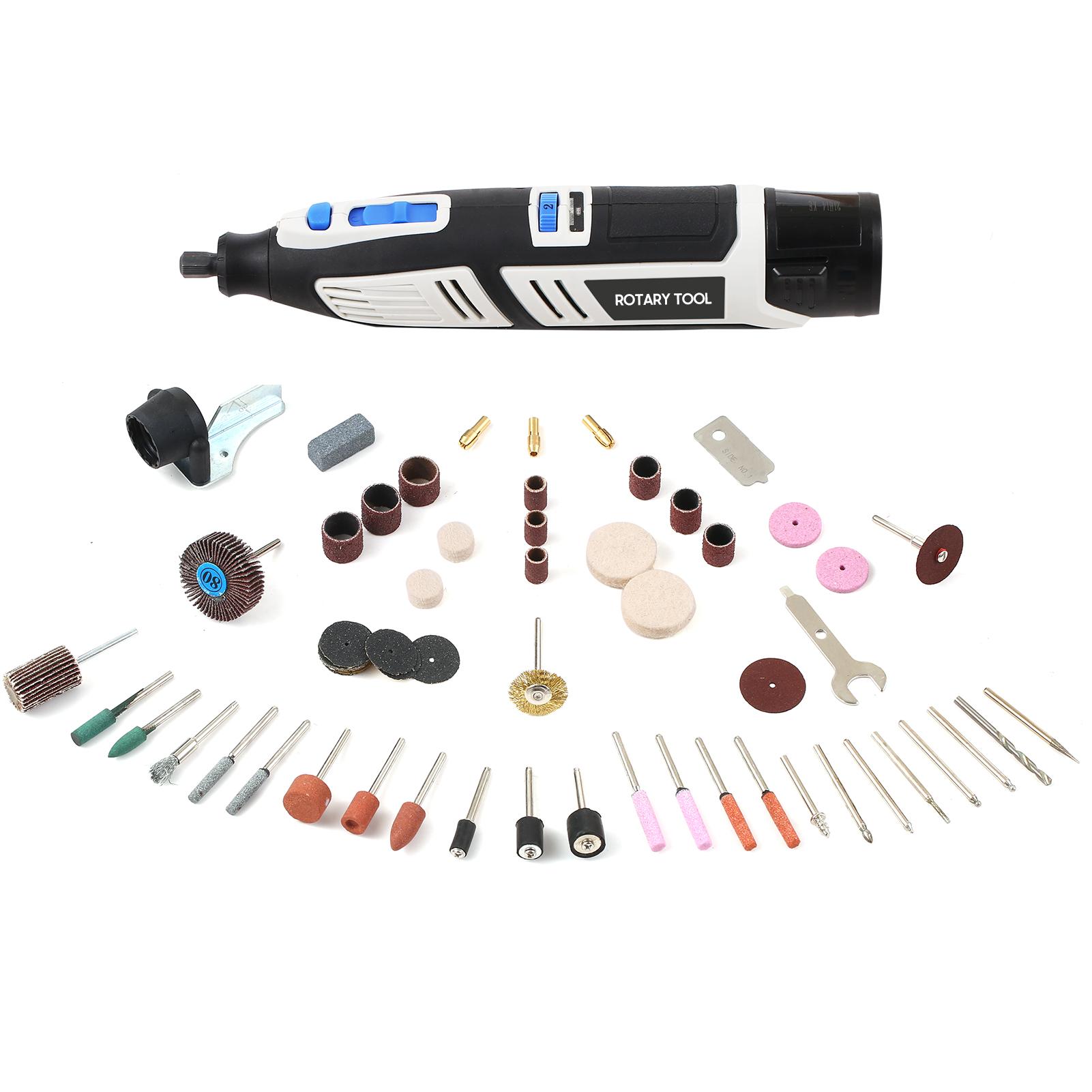 

Набор беспроводных роторных инструментов, 12 В, 6 переменных скоростей, мощный гравер, шлифовальная машина, полировщик, 200 Easy US Plug