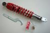 YSS Rear Suspension for Address Spring V125/G/S, Chrome/Red, 5-Stage Preload, V125-315-RED