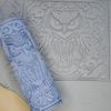 3D Printed Clay Texture Roller Flower and Bird Pattern Pottery Roller Tool Hammered Clay DIY Texture Roller Tool