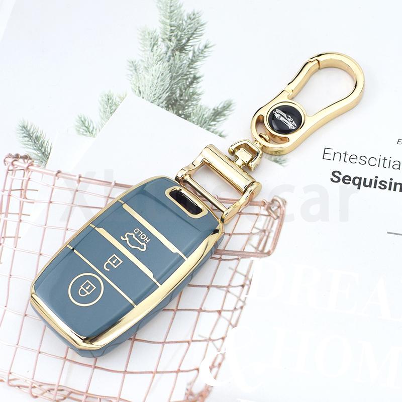 3/4 Buttons Shell For Kia Picanto Sportage RIO 3 Cerato 4 Soul K5 Ceed Optima Seltos Sorento TPU Car Key Case Cover Accessories