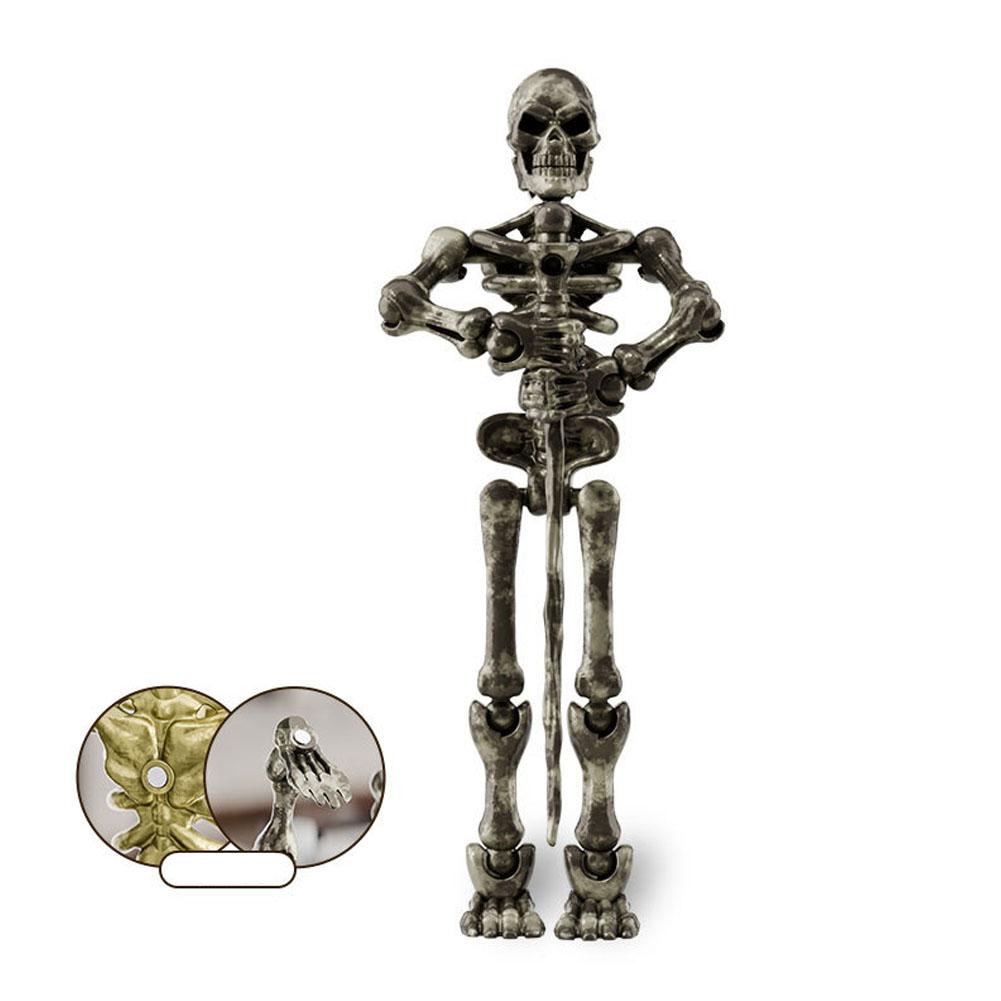 Mini Medieval Skeleton Figurines Small Halloween Skeleton For Home Table Decor Party Outdoor Graveyard Haunted House Accessories