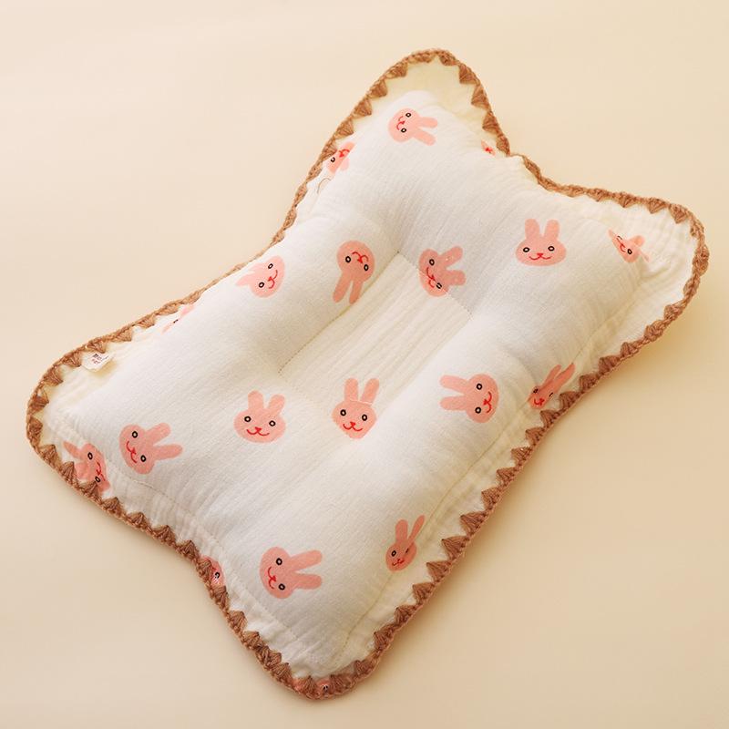 Class A Cotton Pillow: Anti-Flat Head, Breathable, Corrective, & Comfort for Newborns - All Seasons Use