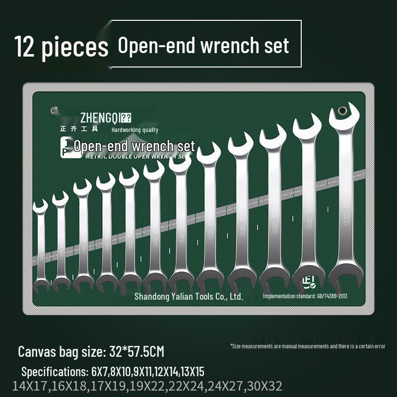 Multifunktionales 24-teiliges Doppelmaulschlüssel-Set für schnelle Autoreparaturen – Universelles mattes Doppelmaulschlüssel-Werkzeugset