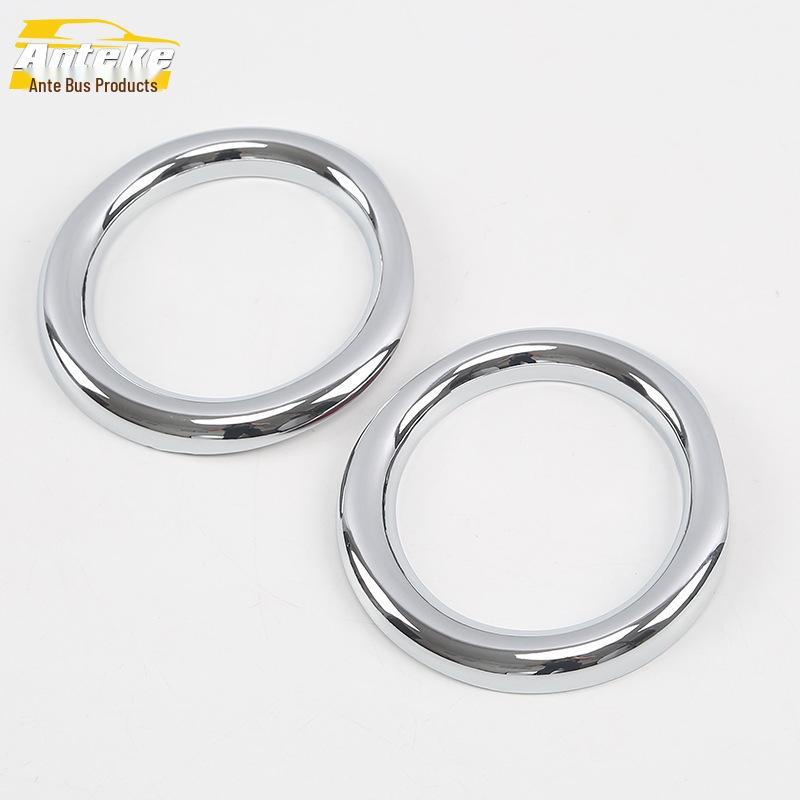 Ize Front Fog Light Ring Decorative Frame: Stainless Steel Bumper Anti-Collision Trim