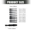 9 Size Removable Crochet Needle Featuring Lightweight Aluminum Construction And Travel