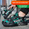 Lightweight Work Safety Shoes Men Breathable Protective Work Sneakers Steel Toe Shoes Anti-smash Indestructible Safety Boots