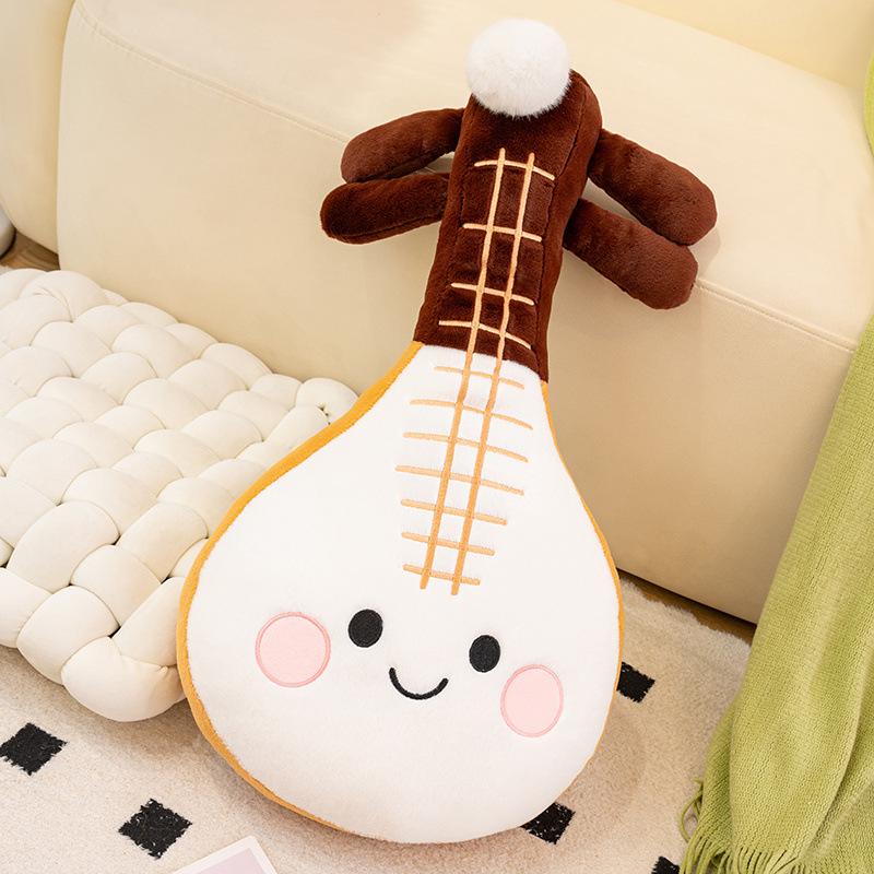 Păpușă creativă de simulare instrument muzical, păpușă chitară, păpușă pian, jucărie de pluș, decorațiune sală de muzică, păpușă de cârpă pentru copii