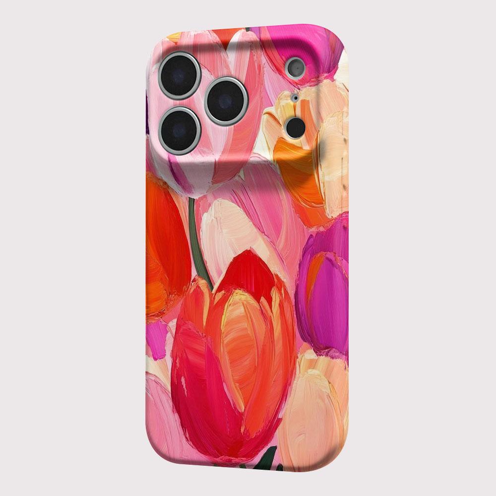 Oil Painting Tulip Flower Phone Case for Oppo Realme C75 C63 C65 C67 C53 C55 C35 C33 C20 C30S 9 8 Pro Plus 4G 5G Hard PC Cover