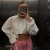 Autumn Fashion Chic White Women Blouse Sexy Lapel Long Sleeve Crop Shirts Lady Streettop Woman Blusas Clothing Pockets