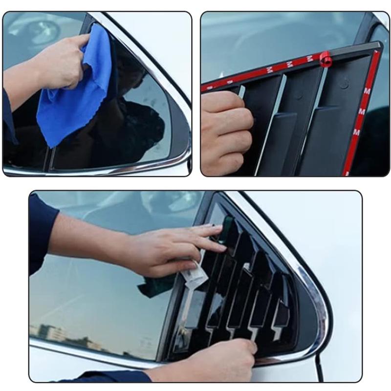Rear Quarter Window Louvers for 2018-2023 Toyota Camry, 8th Gen Accessories