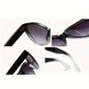 Cat Eye Gradient Mode Solbriller til Kvinder Vintage Nuancer UV Beskyttelse Briller til Udendørs Vandring