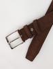 IKALOOK Italy Cowhide Solid Suede Belt Abe102