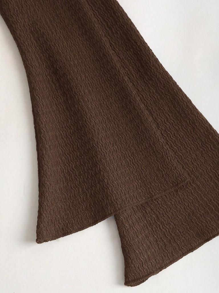 Women's Spring 2026 Slimming Knit Texture Solid Color Dress