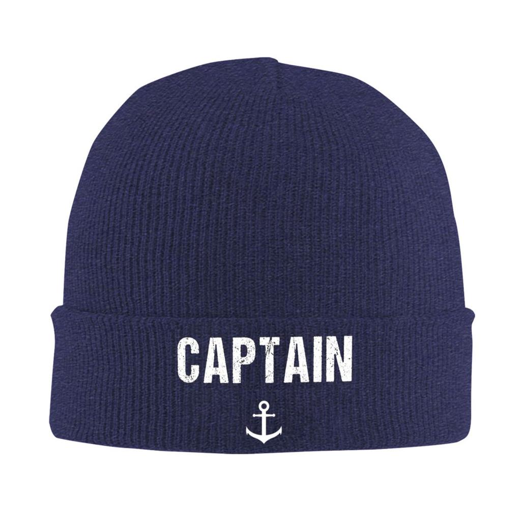 Captain Anchor Warm Knitted Cap Hip Hop Bonnet Hat Autumn Winter Outdoor Beanies Hats for Unisex Adult