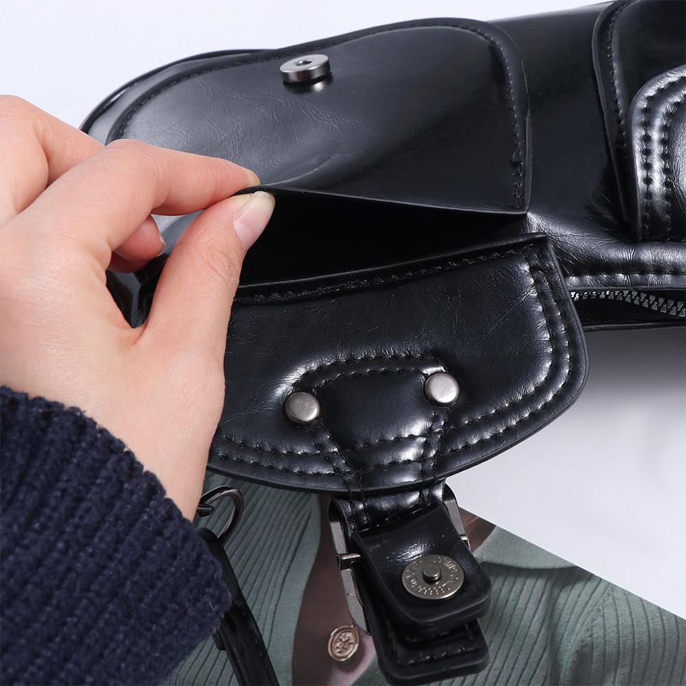 Y2K Buckle Armpit Bag Harajuku Spicy Girls Handbag Vintage Y2k Shoulder Bags  Female