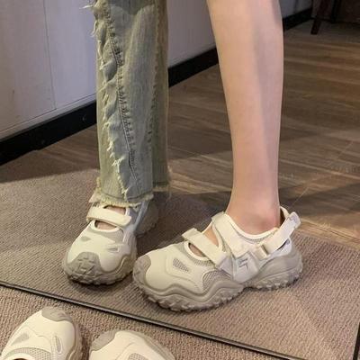 2025 neue hässlich-süße Tasche Kopf Sandalen süße Plateau Bergsteigen Sport- und Freizeitschuhe Sommer hohl Höhe erhöhen Einzelschuhe
