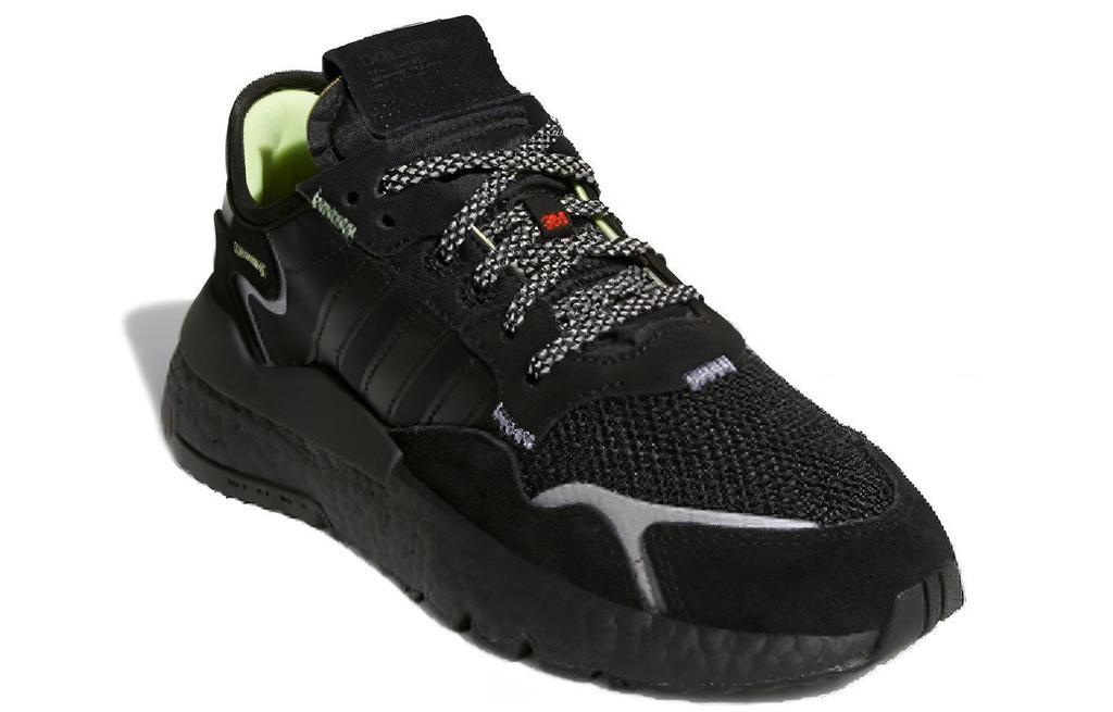 adidas Originals Nite Jogger J Low Top Kids Lifestyle Shoes Black Teenagers EE6489