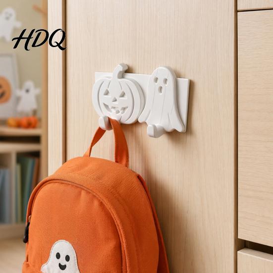 Small Item Storage Hook Pumpkin Ghost Key Hook 3D Printed Halloween Wall