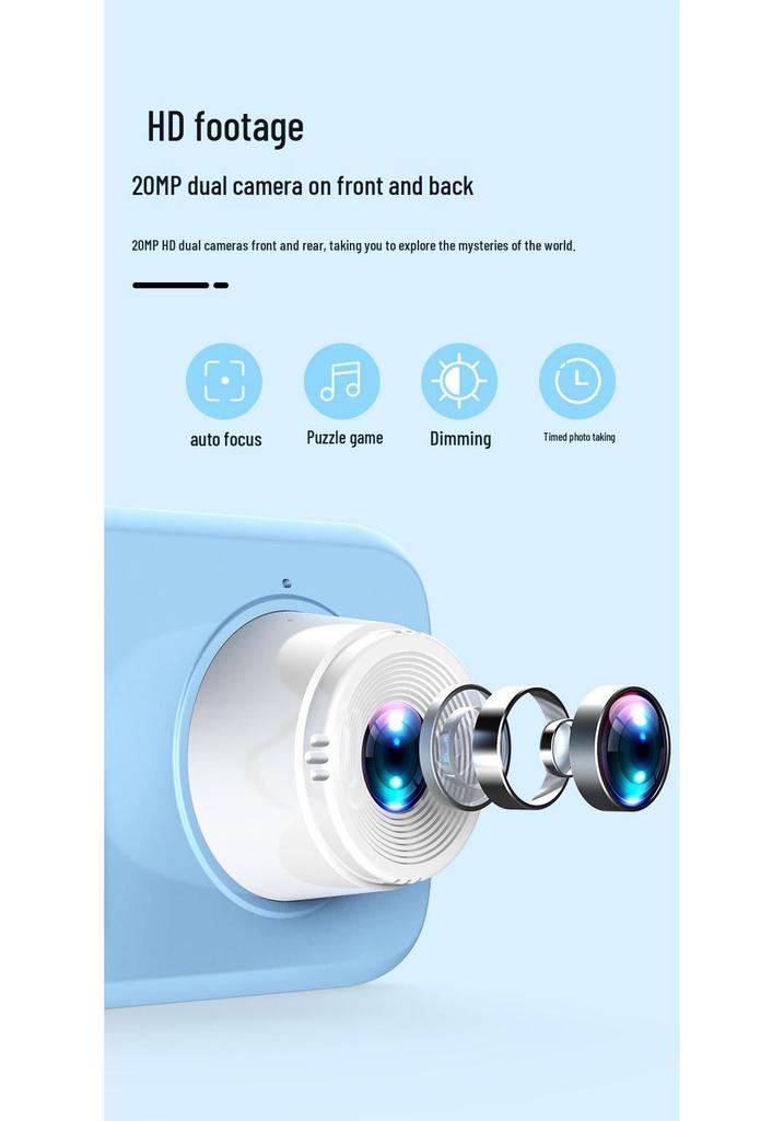 Mini Children's Dual-Lens HD Digital Camera - Perfect Gift for Kids