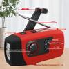 Portable Emergency Hand-cranked Radio with Flashlight and Auto-Tuning