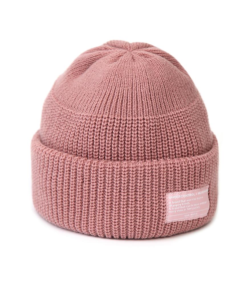 Eondeokeonteulol Winter Short Beanie Beanie / Monk Fit / Pink