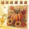 Sparkling   Painting Art Kit Autumn Theme Beaded Canvas Art  For Kids 4-6