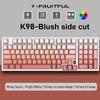 K98 Mechanische Tastatur mit Farbverlauf-Seitengravur - Drei Modi