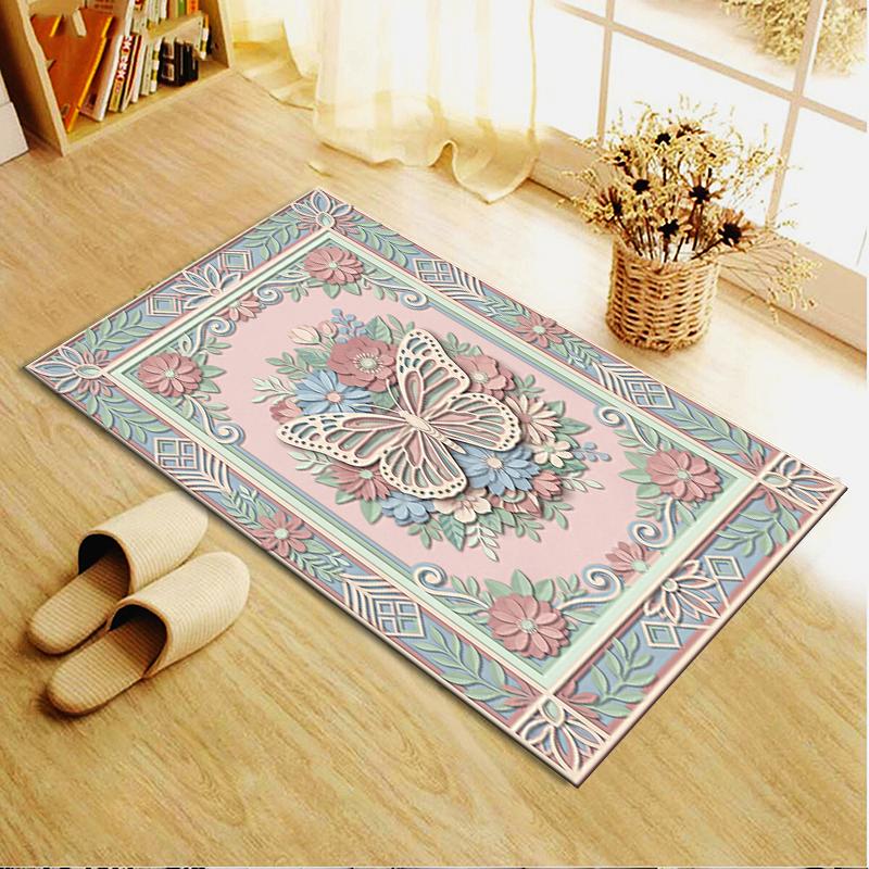 2025 New Butterfly Decoration Carpet Rug for Living Room Bedroom Home Sofa Decoration,Kids play Non-slip Floor Mat16