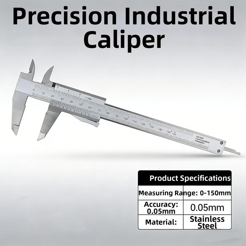 

Stainless Steel 150mm Vernier Caliper with 0.05mm Graduation for Reliable Measurement in Electrical Panel Assembly China Mainland