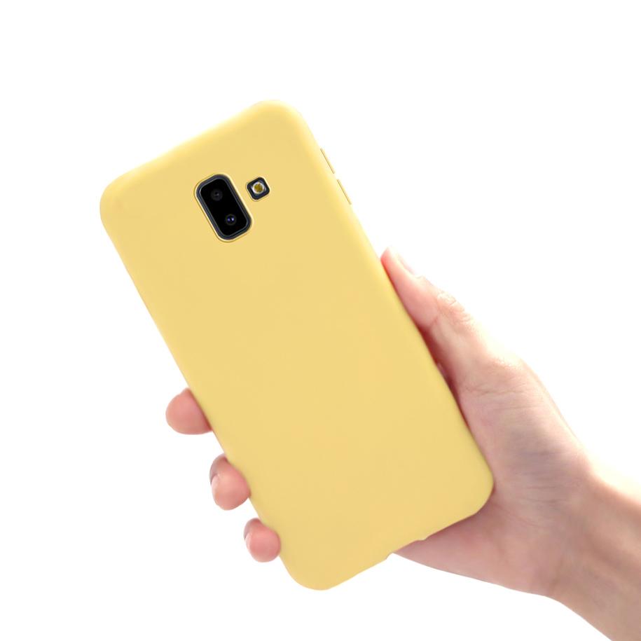 Phone Case For Samsung Galaxy J6 2018 Cover Candy Color For Fundas Samsung J6 2018 J600F J6Plus J6+ J 6 Plus 2018 Case Soft Capa