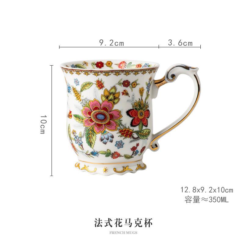 

Blue and White Mug Ceramic Water Cup Male and Female Couples Cup Retro Home Drinking Cup Breakfast Cup Coffee Cup 350ml