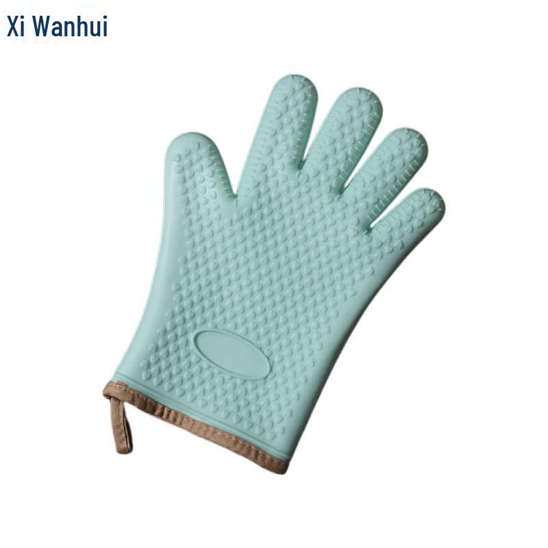 XWH Kitchen Heat Resistant Non-Slip Cotton-Padded Gloves
