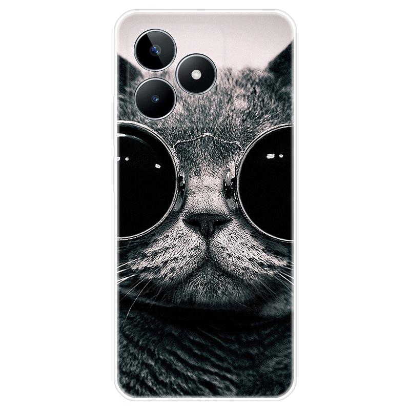 Für Realme C51 Gehäuse TPU Lackierte Rückseite Realme C51 Weiche Silikonhülle