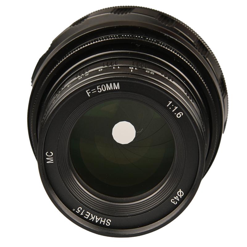 Vlogmagic 50mm F1.6 Manual Focus Fixed Full Frame Tilt Lens for Sony E Canon RF Nikon Z Fuji FX M4/3 L Mount Mirrorless Cameras