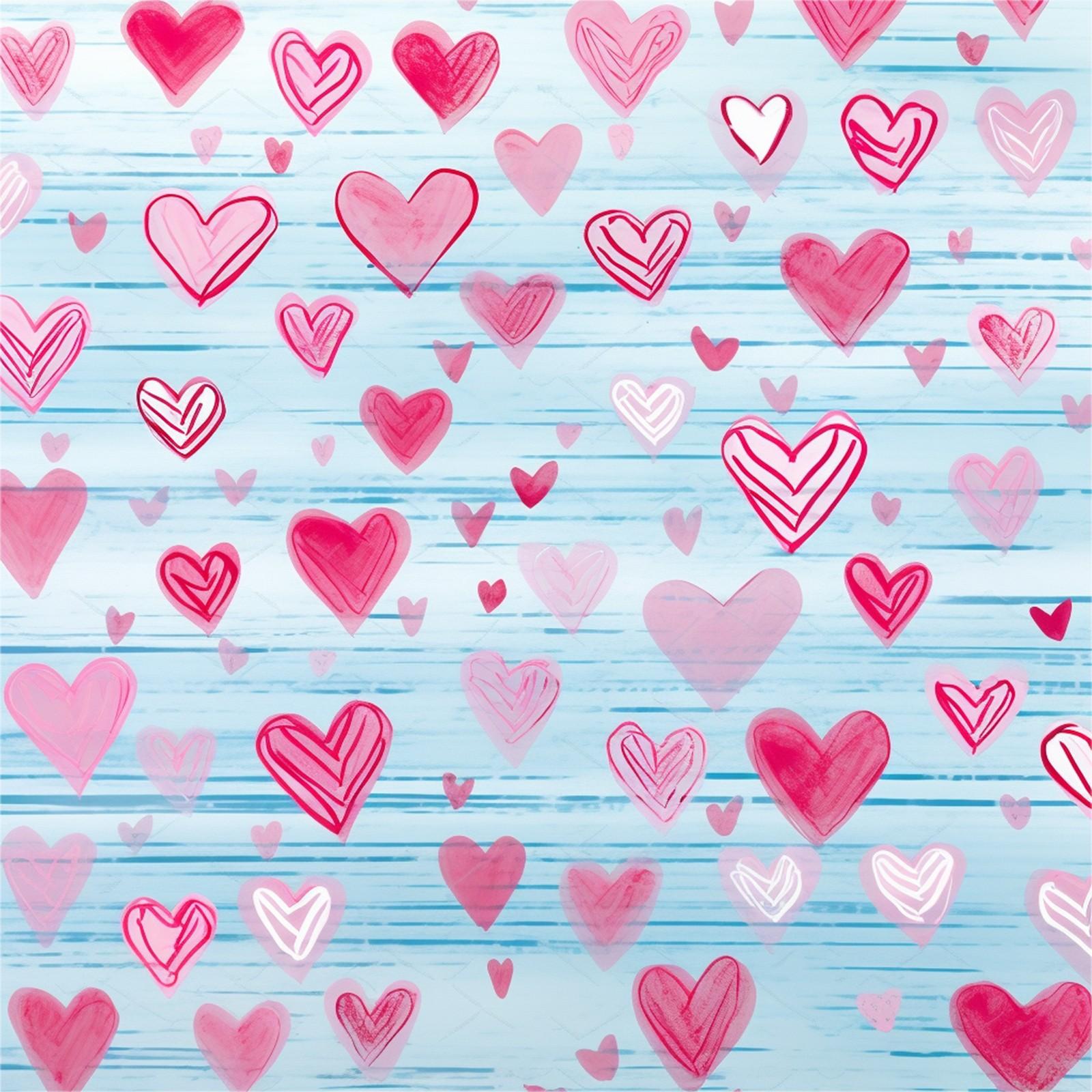 Женское винтажное классическое платье с длинным рукавом и принтом ко Дню святого Валентина — фото 5