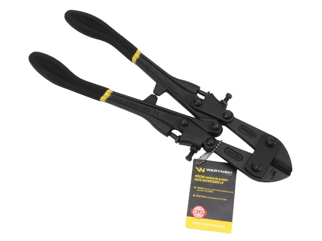 Forged bolt cutters 14" with CrMo steel blades, Waryński