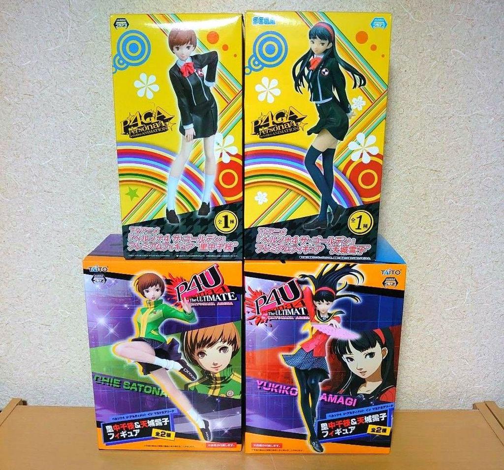 [USED] P4 The Ultimate in Mayonaka Arena Chie Satonaka Yukiko Amagi Figure