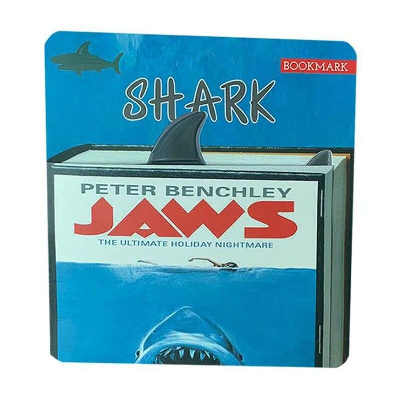 Creative Shark Bookmark Plastic Material Marks Book Notepad Novel Sticky Note Reading Item Gift For Kids Children Stationery
