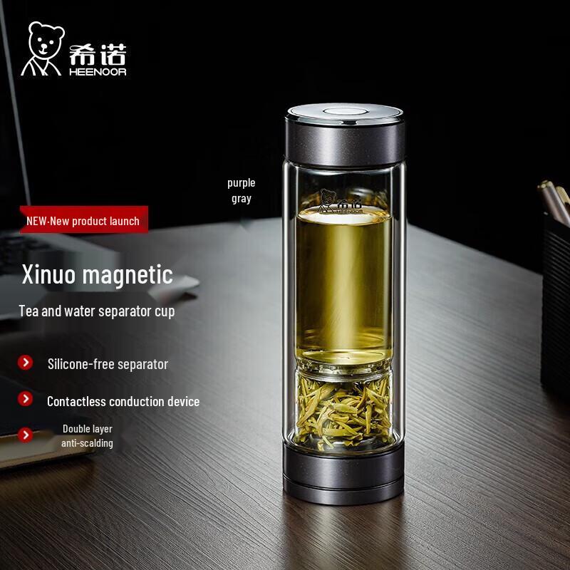 Двухслойный стеклянный стакан Xinuo для заваривания чая
