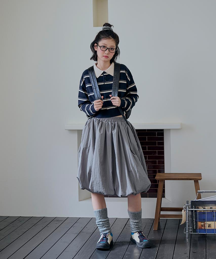 Maishel Geek In The Shell Bubble Midi Skirt_05106Bt