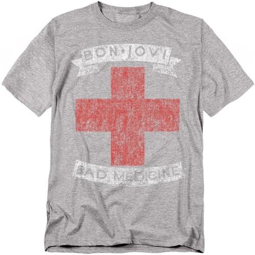 Bon Jovi Unisex Adult Bad Medicine Heather T-Shirt